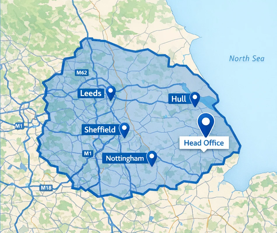 Proudly Serving Yorkshire, Lincolnshire & the East Midlands Proudly Serving Yorkshire, Lincolnshire & the East Midlands